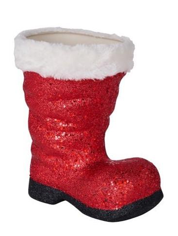 9.5" Santa Boot: Red - XC723424 - The Wreath Shop