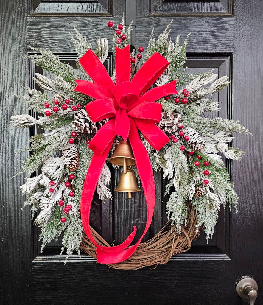 Christmas Bell Grapevine Wreath Kit - Christmas Bell Wreath Kit - The Wreath Shop