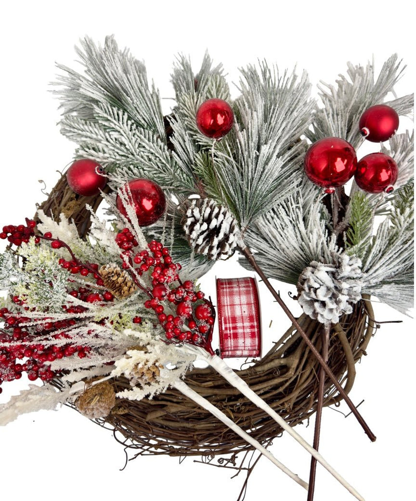 Classic Christmas Greenery Wreath Kit -  - The Wreath Shop