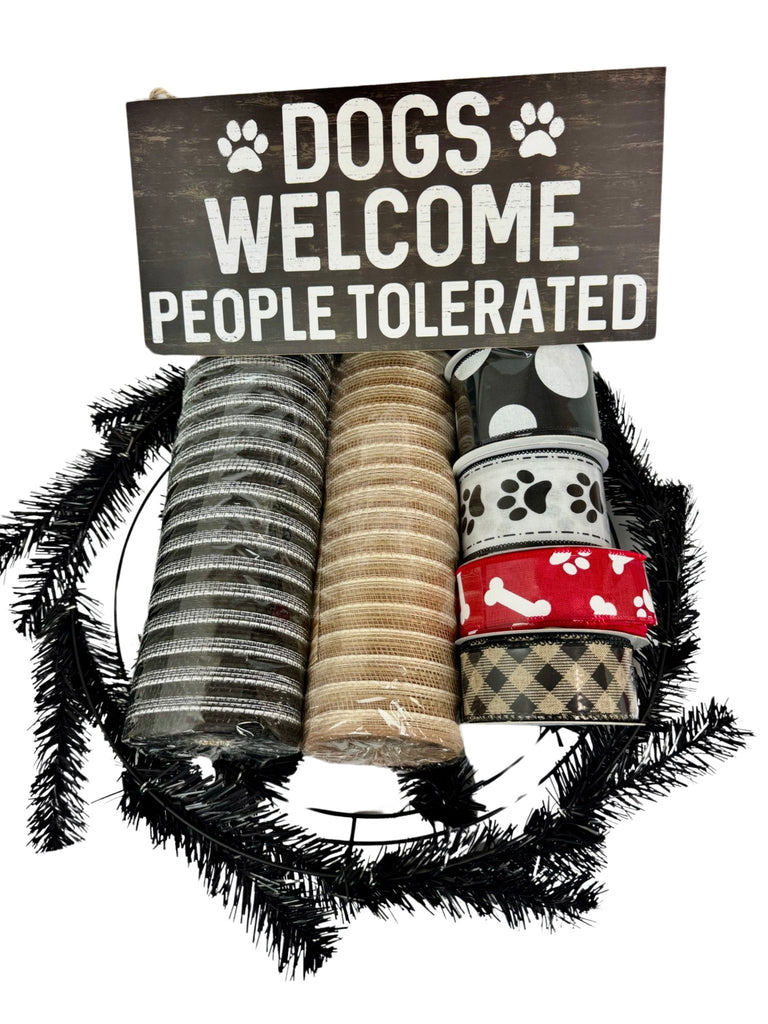 Dogs Welcome Wreath Kit - Dogs Welcome Wreath Kit - The Wreath Shop