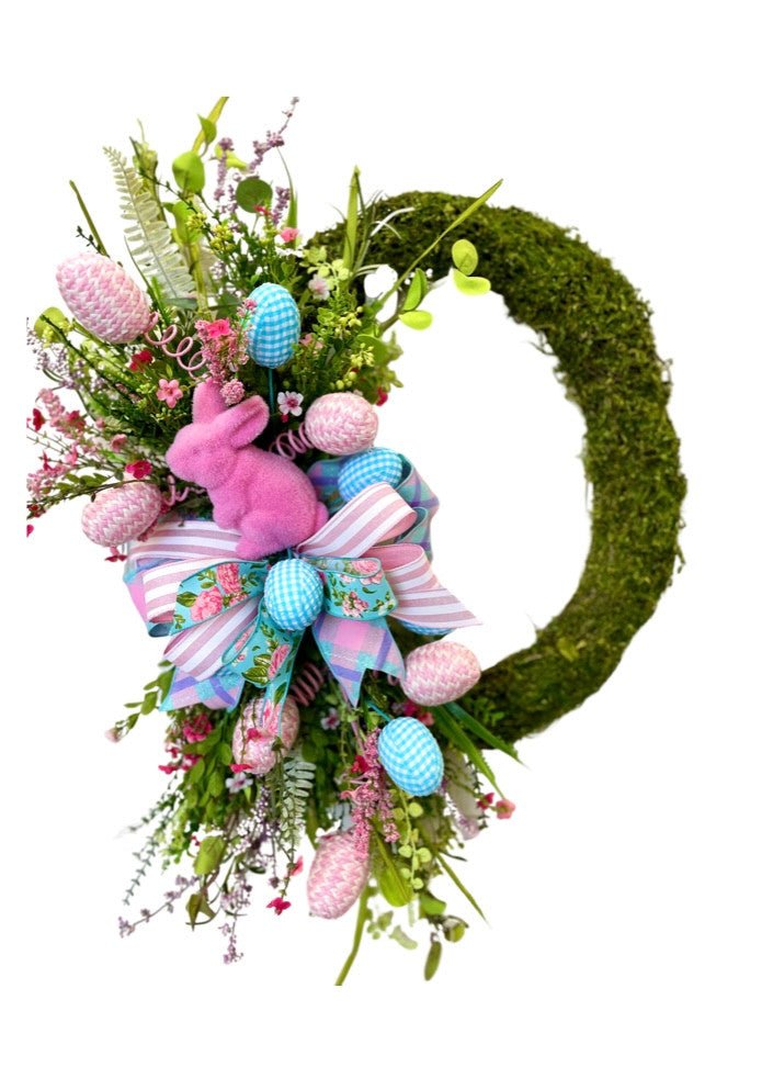 Easter Egg Floral Wreath - Free Shipping - Easter Floral Wreath - The Wreath Shop