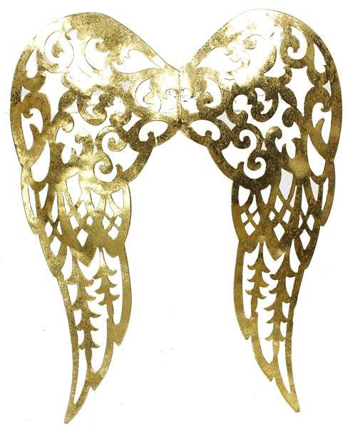 Filigree Angel Wings: 18" Gold Leaf - MM111231 - The Wreath Shop