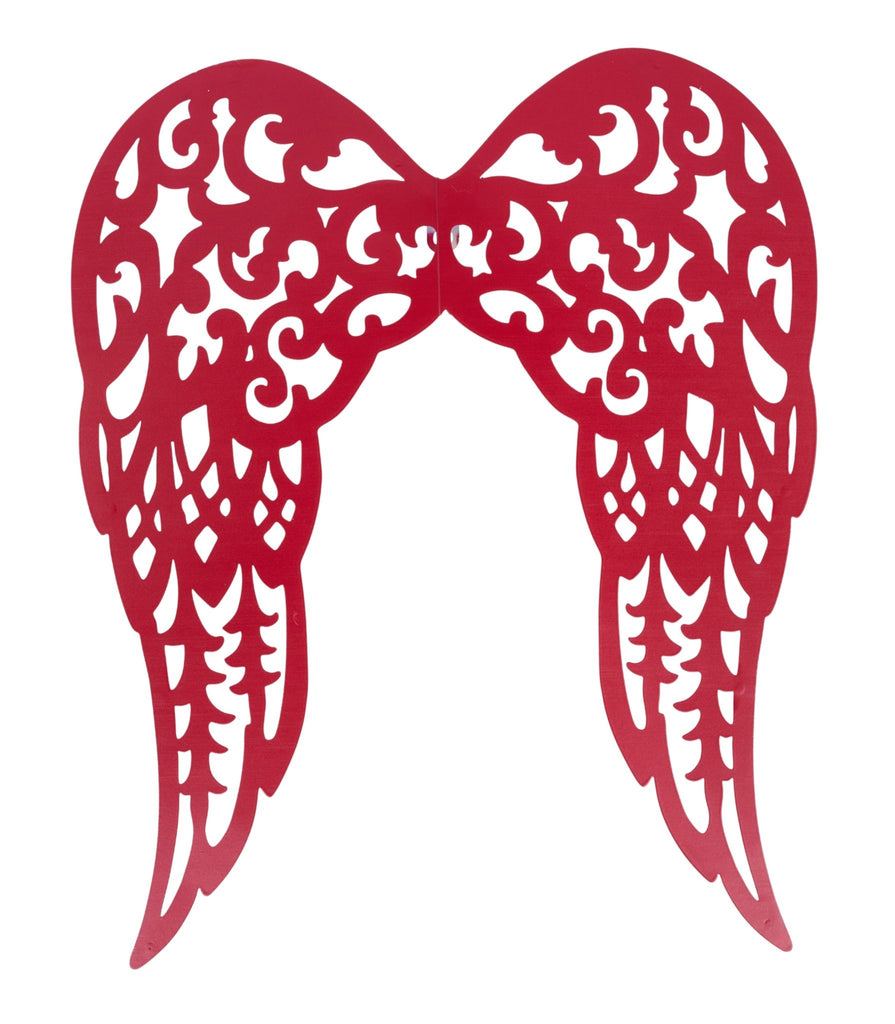 Filigree Angel Wings: 18" Red - MD153724 - The Wreath Shop