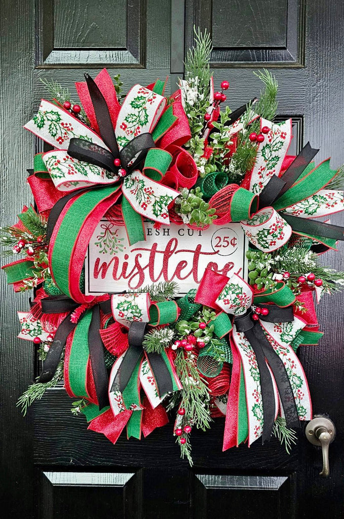 Fresh Cut Mistletoe Wreath Kit - Mistletoe Wreath Kit - The Wreath Shop