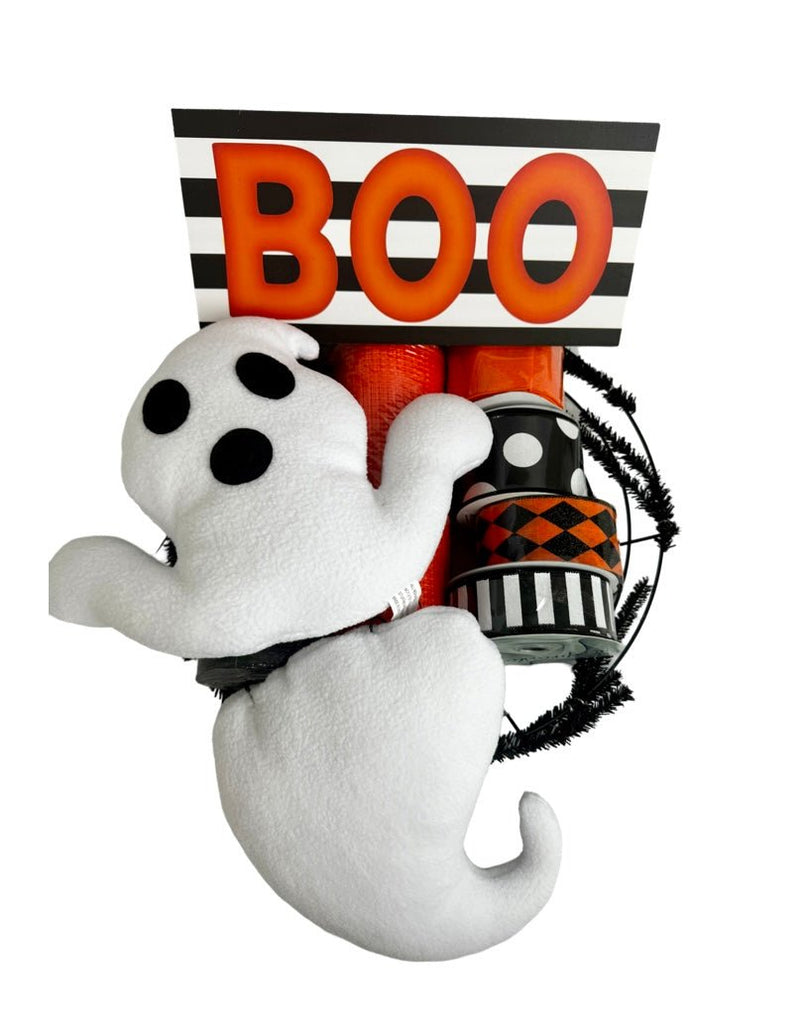 Ghost Boo Wreath Kit (2024 Edition) - Ghost Boo Wreath Kit - The Wreath Shop