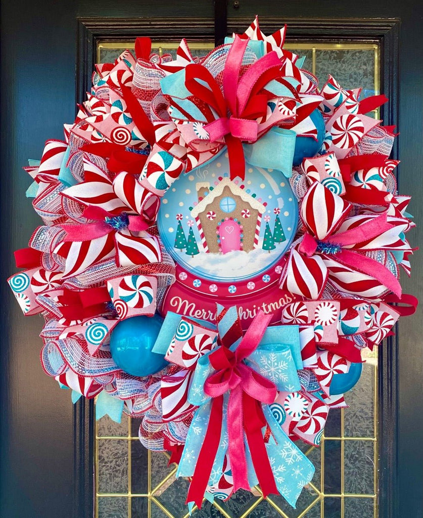 Gingerbread Snow Globe Wreath Kit - Snow Globe Kit - The Wreath Shop