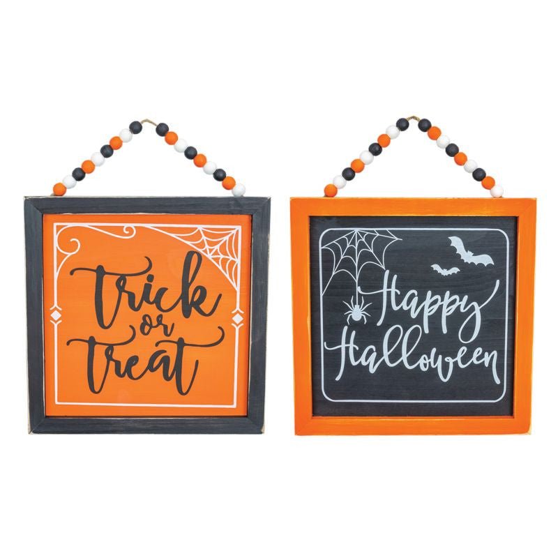 Halloween Beaded Signs - 52079 - Trick - The Wreath Shop