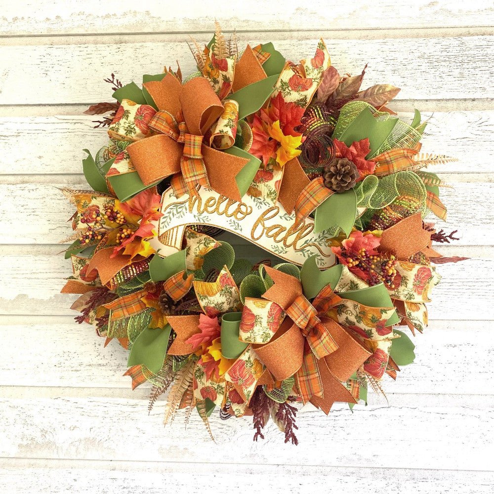 Hello Fall Wreath Kit - Hello Fall Wreath Kit - The Wreath Shop