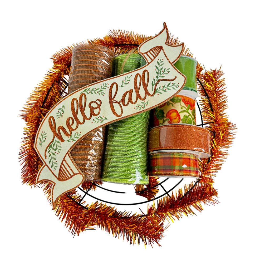 Hello Fall Wreath Kit - Hello Fall Wreath Kit - The Wreath Shop