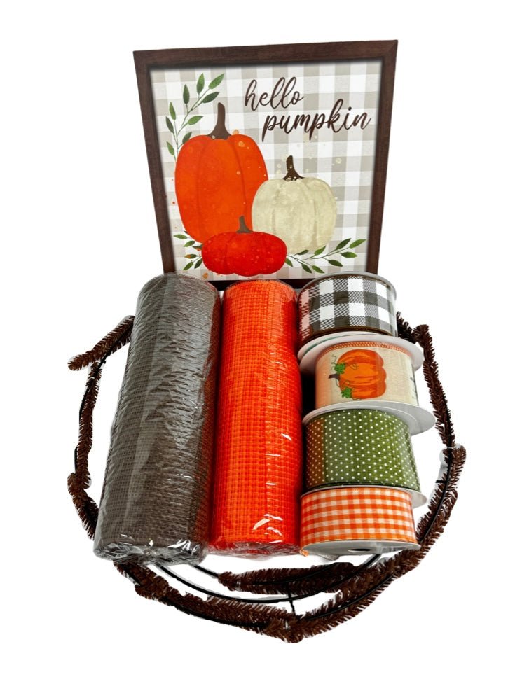 Hello Pumpkin Wreath Kit - Hello Pumpkin Wreath Kit - The Wreath Shop