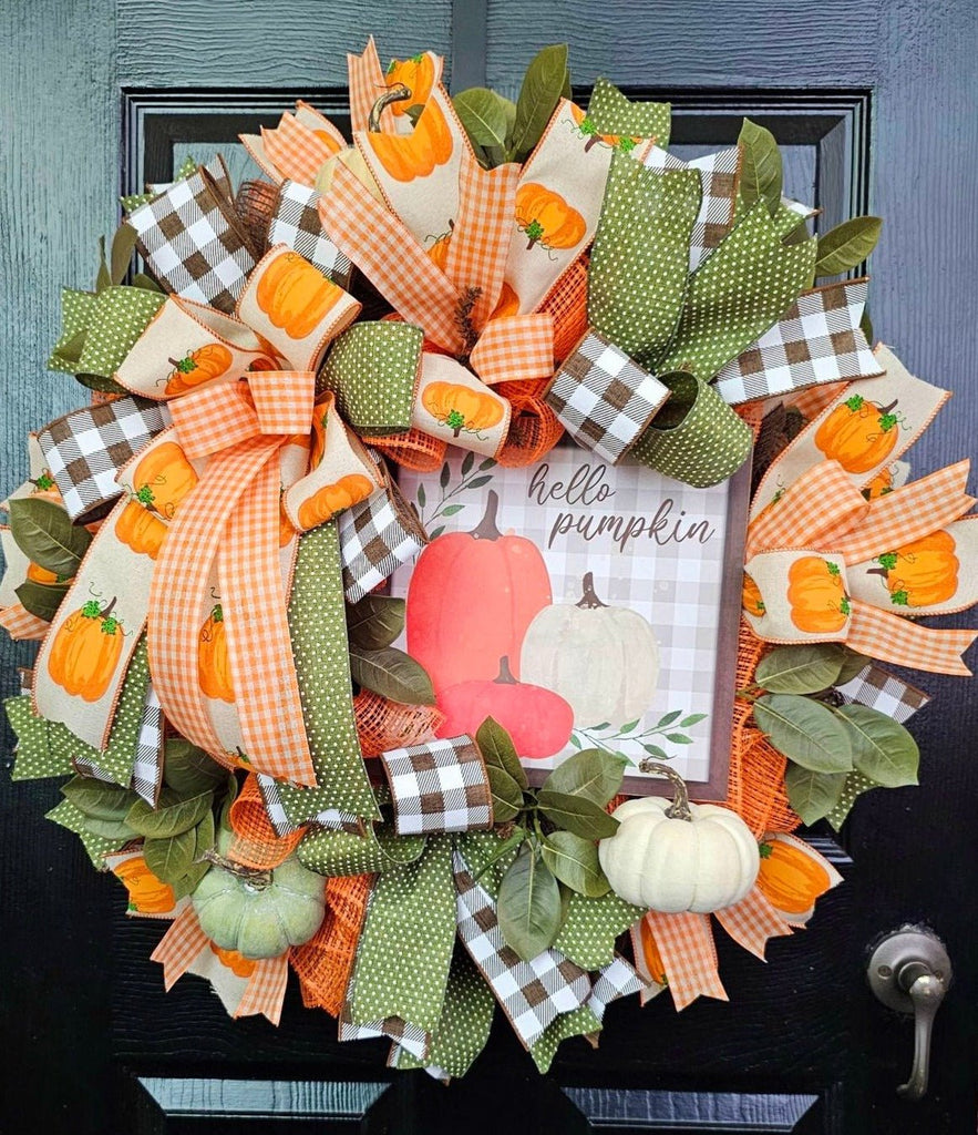 Hello Pumpkin Wreath Kit - Hello Pumpkin Wreath Kit - The Wreath Shop