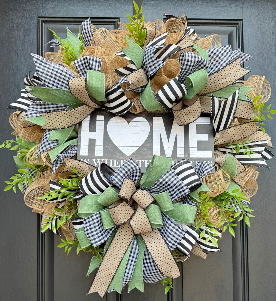 Home is Where the Heart Is Wreath Kit - Home Heart Wreath Kit - The Wreath Shop