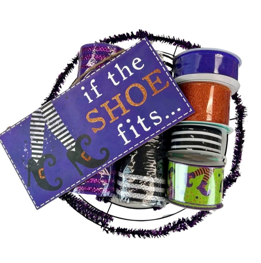 If The Shoe Fits Witch Wreath Kit - If The Shoe Fits Wreath Kit - The Wreath Shop