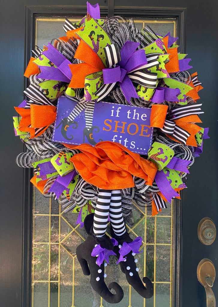 If The Shoe Fits Witch Wreath Kit - If The Shoe Fits Wreath Kit - The Wreath Shop