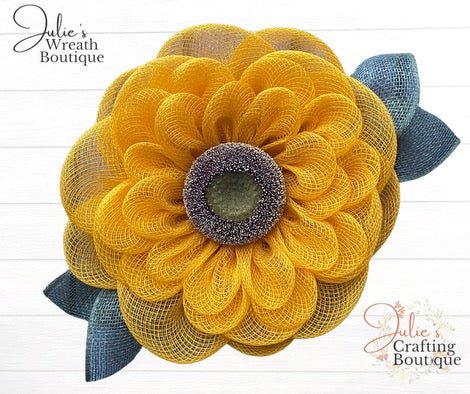 Julie's Crafting Boutique Yellow Daisy Wreath Kit - Yellow Daisy Kit - The Wreath Shop