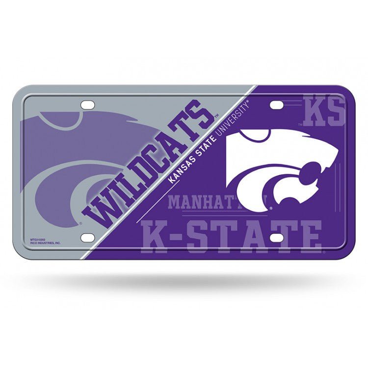 Kansas State Wildcats Deluxe Novelty License Plate - MTG310202 - The Wreath Shop