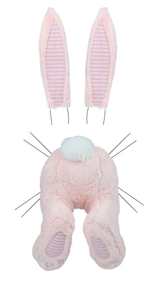 Lg Bunny Bottom/Ear Kit: Lt Pink/White - HE724915 - The Wreath Shop