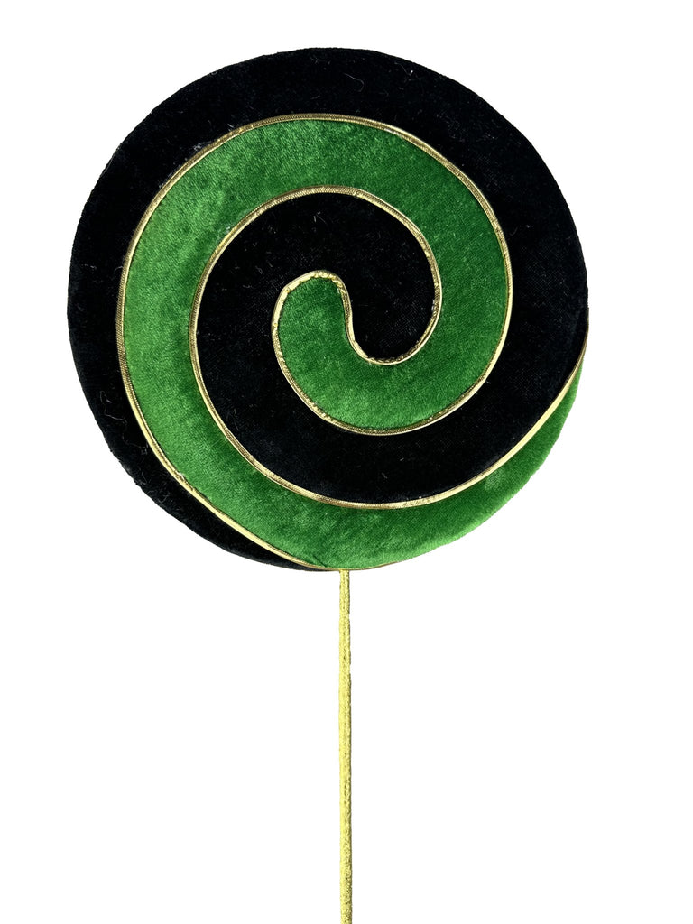 Lg Green/Black Lollipop - 23" - 57115GNBK - The Wreath Shop