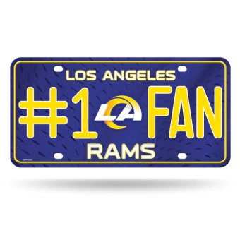 Los Angeles Rams NFL Metal License Plate - MTF3004 - The Wreath Shop