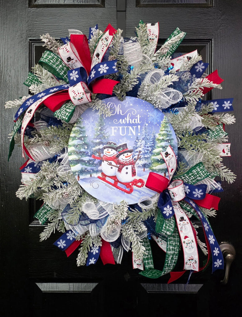 Oh What Fun Snowman Wreath Kit - What Fun Snowman Kit - The Wreath Shop