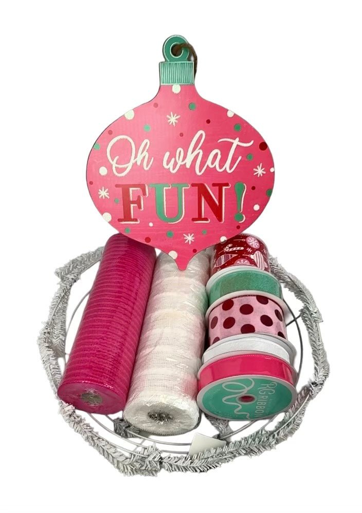 Oh What Fun Wreath Kit - Oh What Fun Wreath Kit - The Wreath Shop