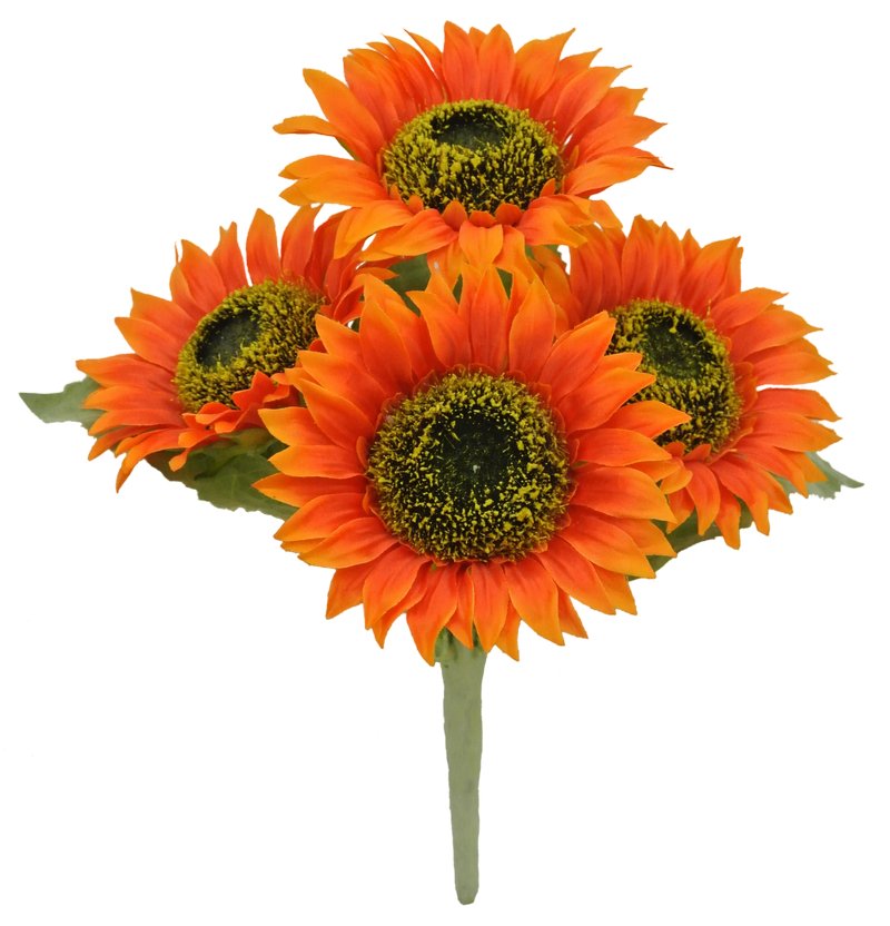 Orange Sunflower - 80096-OR - The Wreath Shop