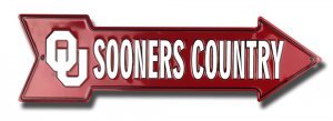OU Sooner Country Arrow Sign - AS25024 - The Wreath Shop