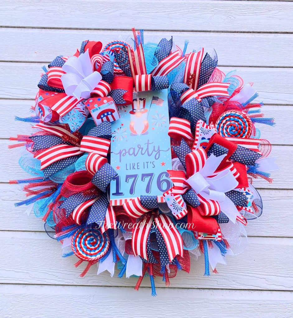 Party Like It's 1776 Wreath - Party Like 1776 Wreath - The Wreath Shop