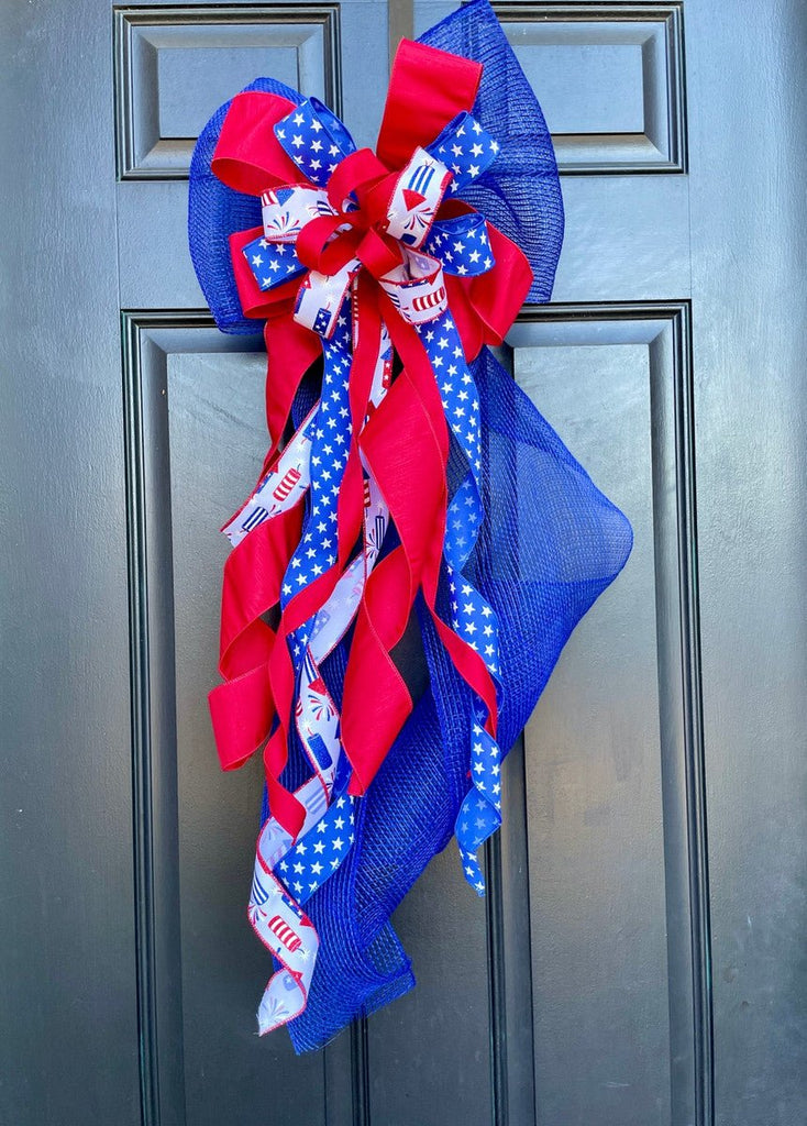 Patriotic Rocket Swag (Example Only) - Rocket Swag Only - The Wreath Shop