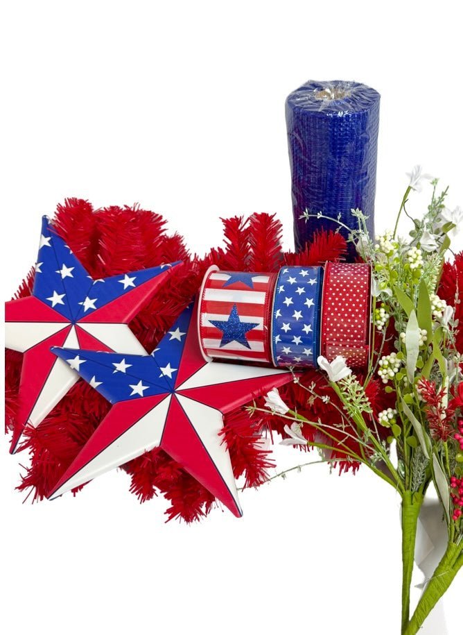 Patriotic Star Swag Kit - Patriotic Star Swag - The Wreath Shop