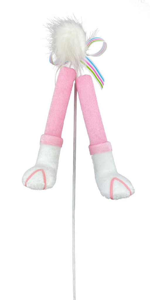 Pink Bunny Legs PIck - 63083PK - The Wreath Shop