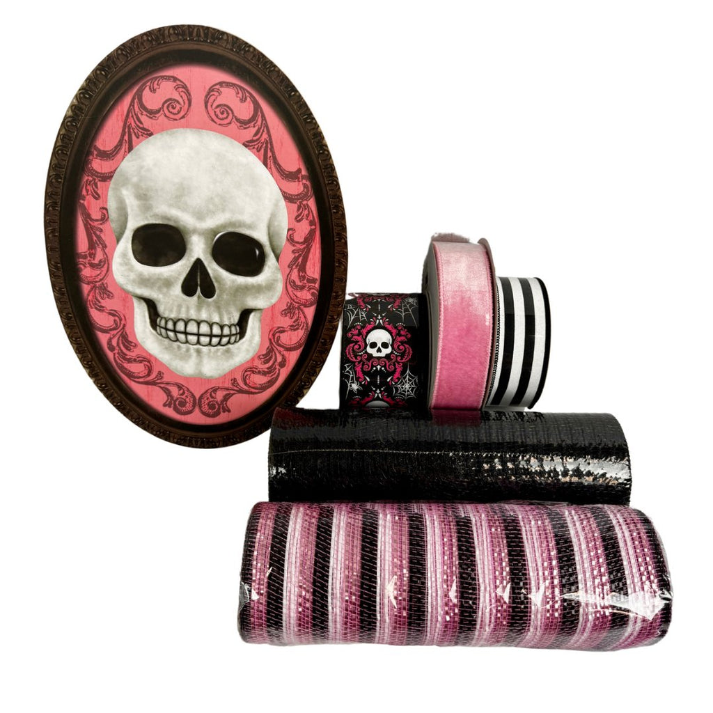 Pink Skull Halloween Bundle - Pink Skull Bundle - The Wreath Shop