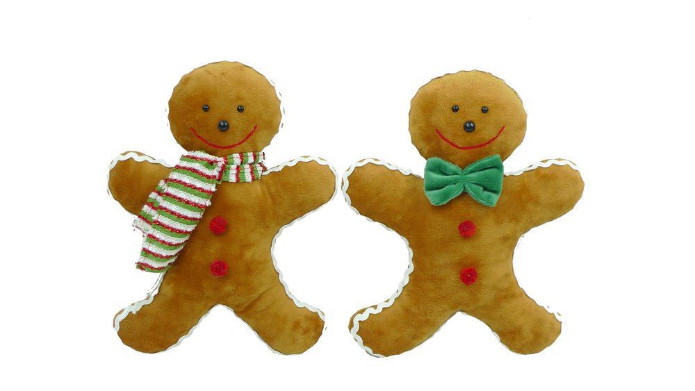 Plush Gingerbread Cookie - 83589ASST - The Wreath Shop