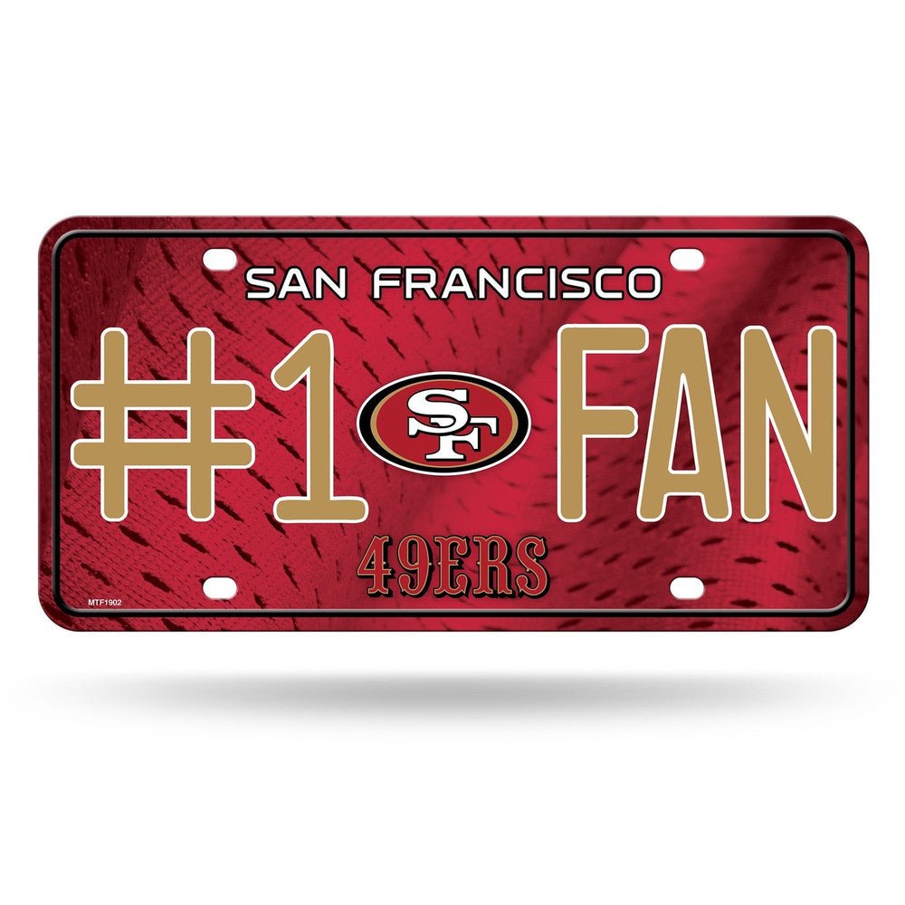 San Francisco 49ers Fan Metal Plate - MTF1902 - The Wreath Shop