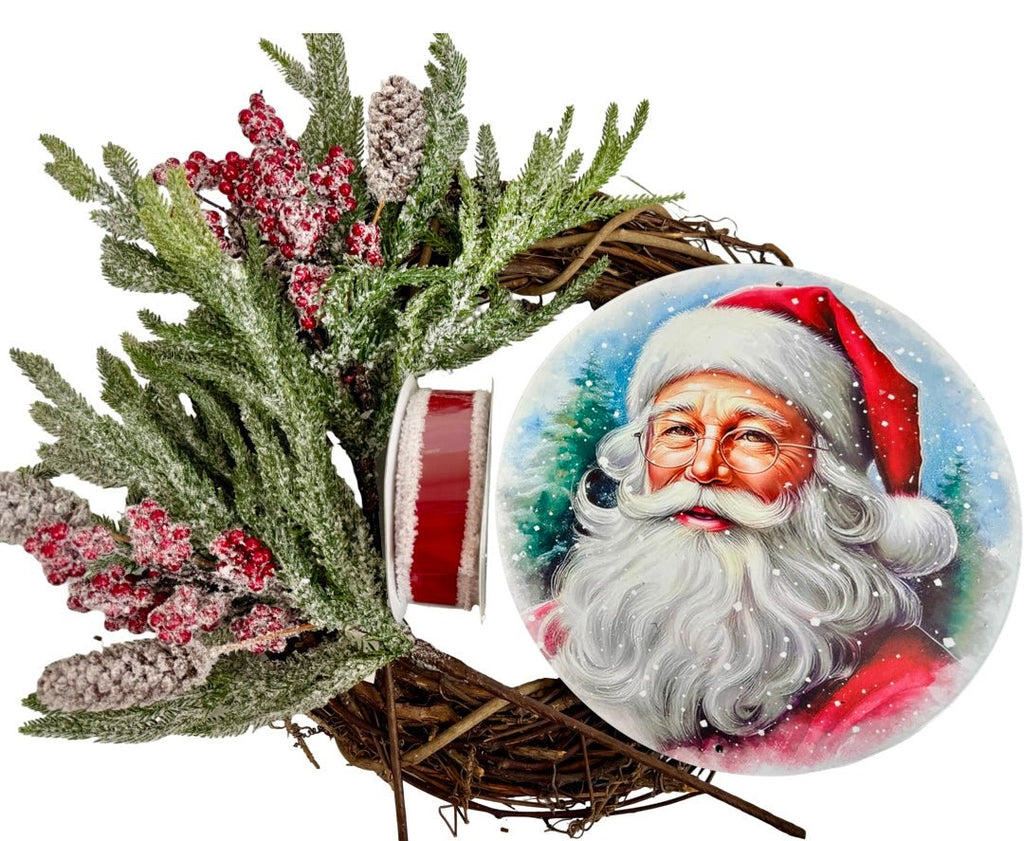 Santa Grapevine Wreath Kit - Santa Grapevine Kit - The Wreath Shop