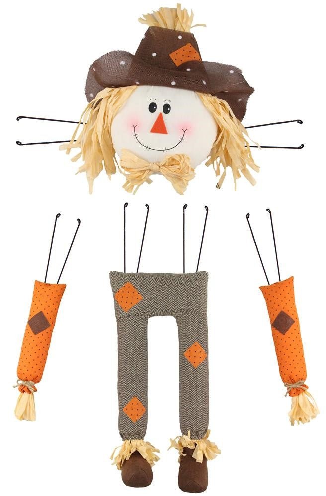 Scarecrow Decor Kit: Brn/Org - HA4033 - The Wreath Shop