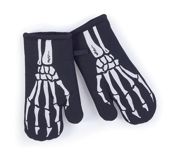 Skeleton Adult Apron and Oven Mitts Set - 9742413 - The Wreath Shop