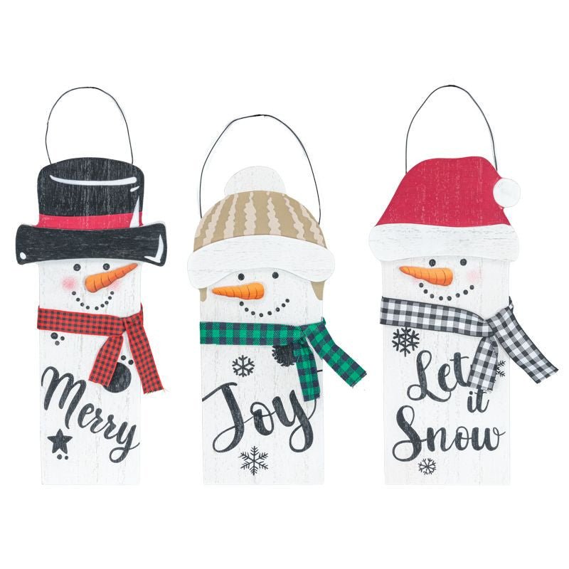 Snowman Hangers - 12677 - Merry - The Wreath Shop