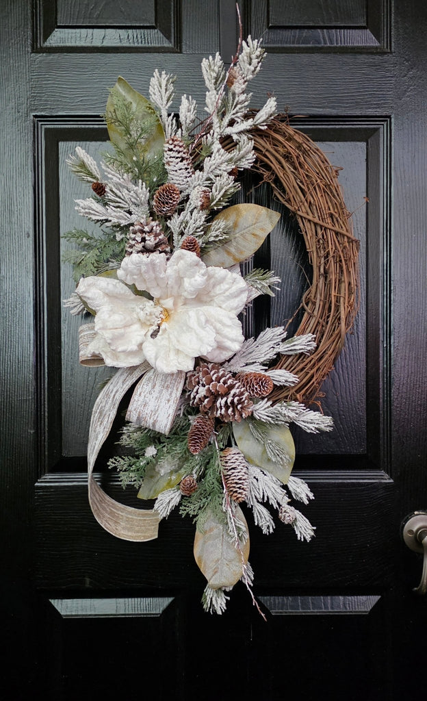 Snowy Magnolia Wreath Kit -  - The Wreath Shop