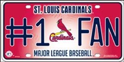 St Louis Cardinals Fan MLB Embossed Metal License Plate - MTF6101 - The Wreath Shop