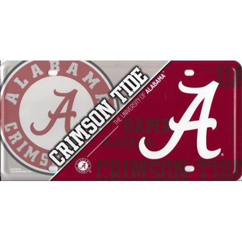 University of Alabama Crimson Tide Metal License Plate - MTG150103 - The Wreath Shop