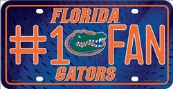 University of Florida Gators Fan Embossed Metal License Plate - MTF100102 - The Wreath Shop