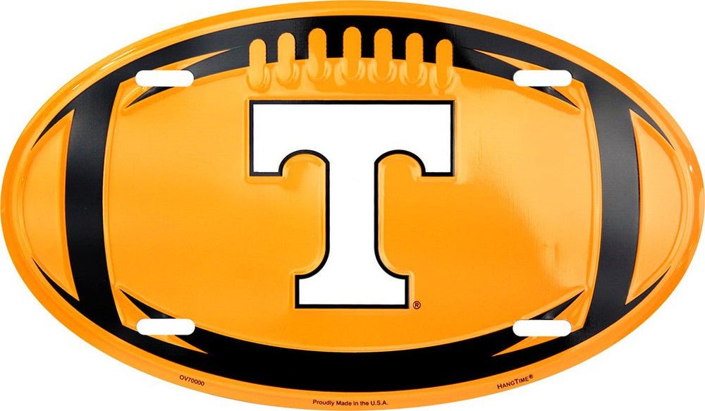 University of Tennessee Embossed Metal Oval License Plate - OV70000 - The Wreath Shop