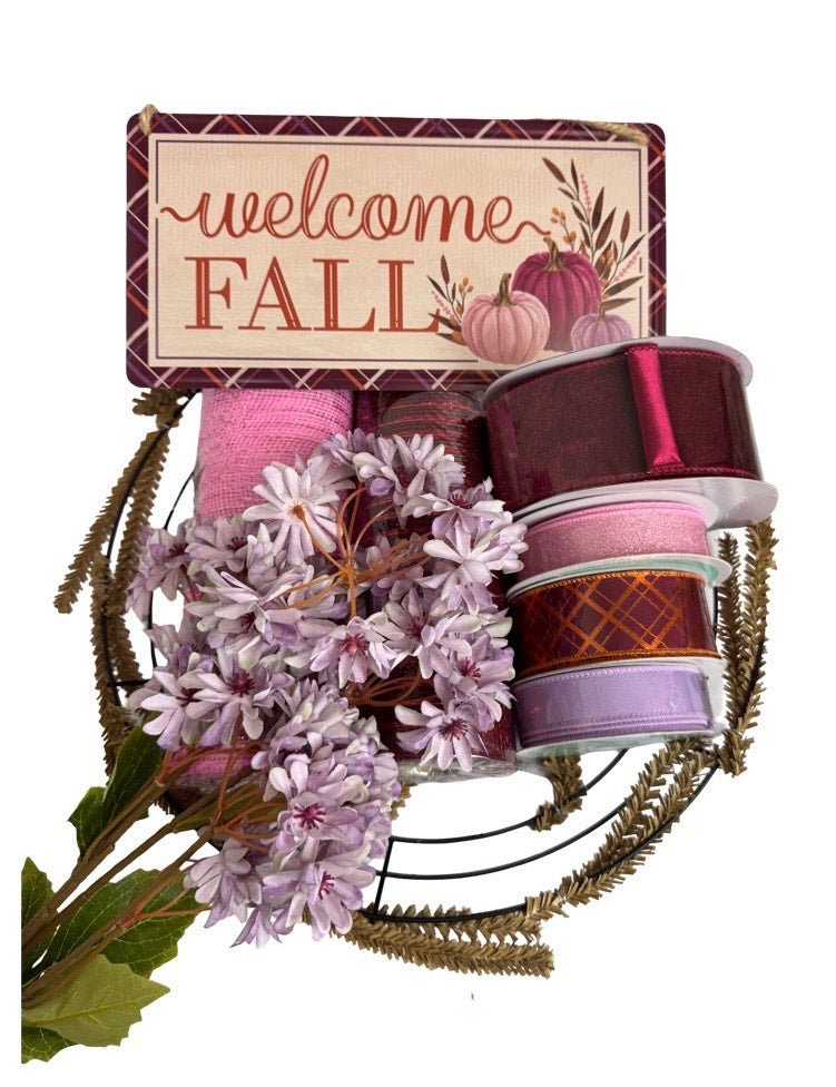 Welcome Fall Wreath Kit (2025) - Welcome Fall Wreath Kit - The Wreath Shop