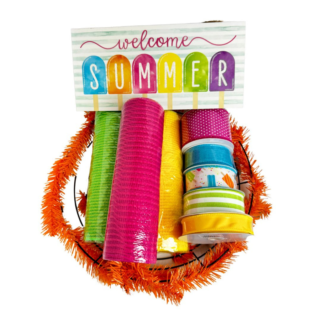 Welcome Summer Popsicle Wreath Kit - Welcome Summer Wreath Kit - The Wreath Shop