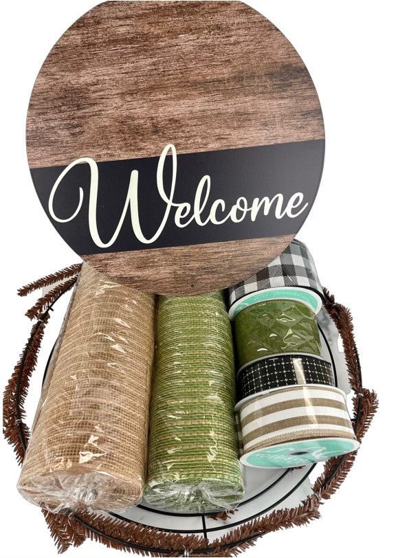 Welcome Wreath Kit: Neutrals - Welcome Wreath Kit Neutral - The Wreath Shop