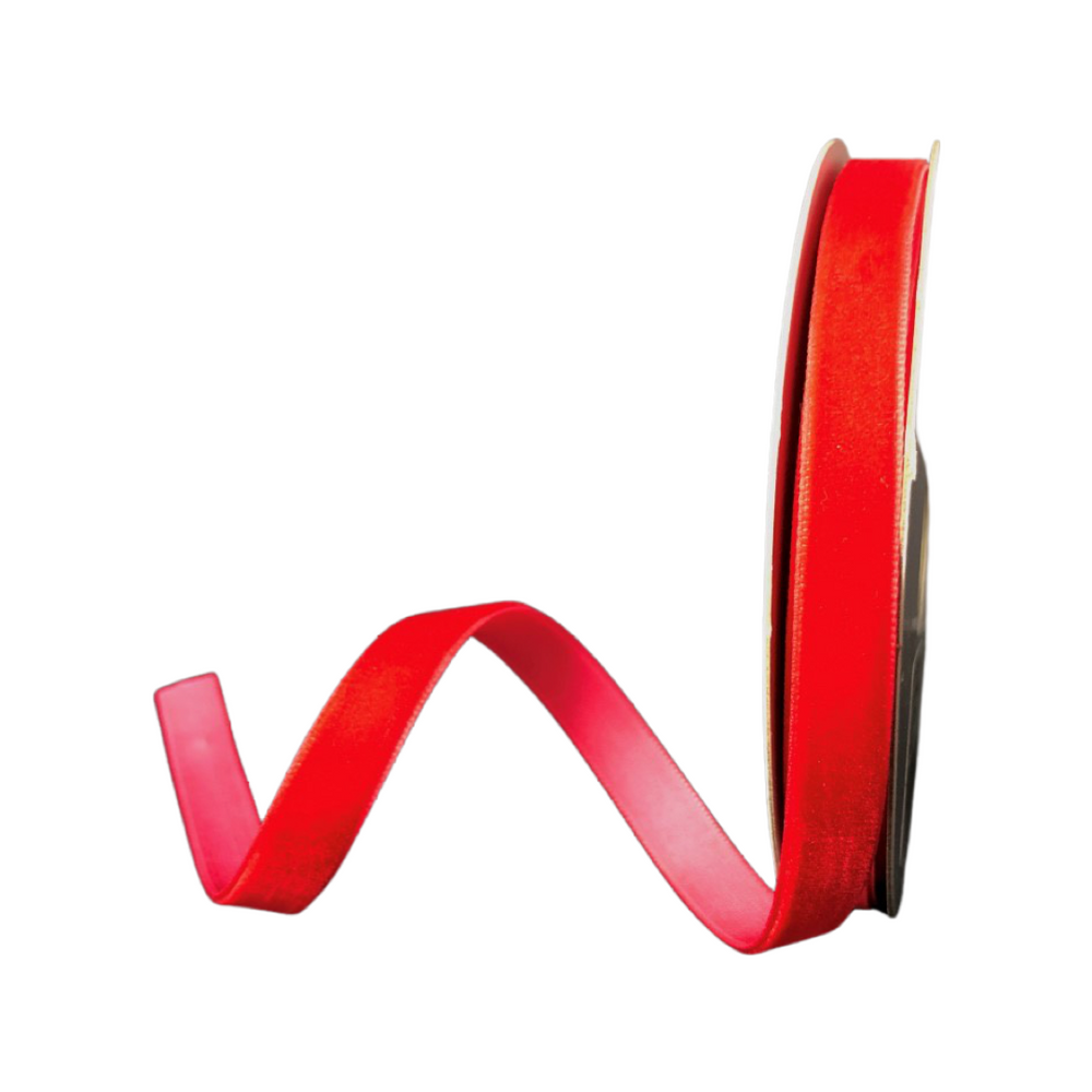 3/8 x 10yd Red Velvet Ribbon – The Wreath Shop