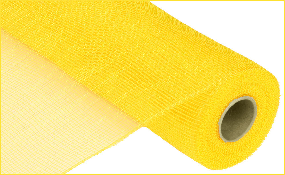 21" Deco Poly Mesh: Yellow - The Wreath Shop
