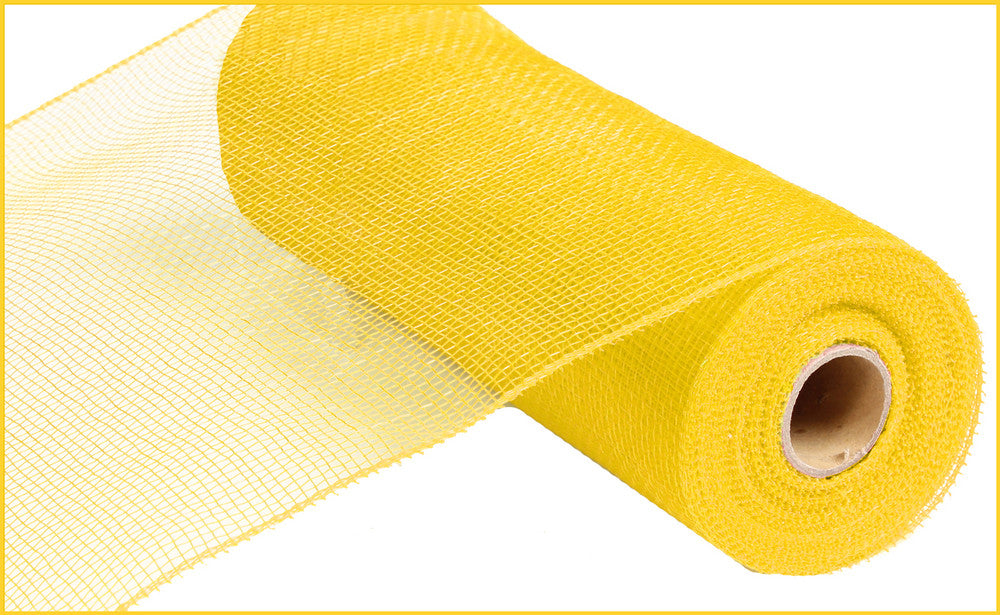 10" Deco Poly Mesh: Yellow - The Wreath Shop