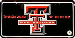 Texas Tech Red Raiders Embossed Metal License Plate - The Wreath Shop